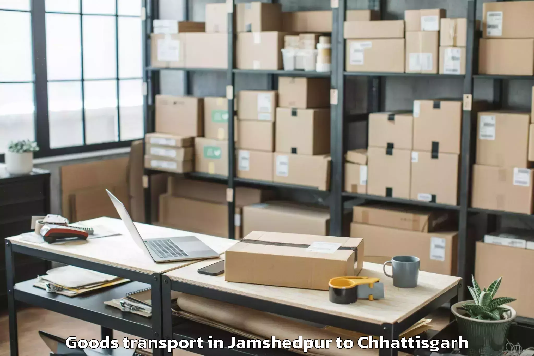 Reliable Jamshedpur to Janjgir Goods Transport